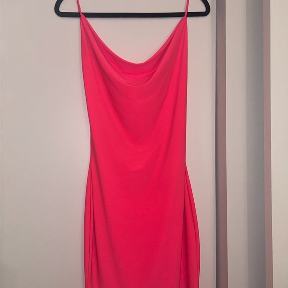 Pink Backless Mini Dress - Picture 3 of 4